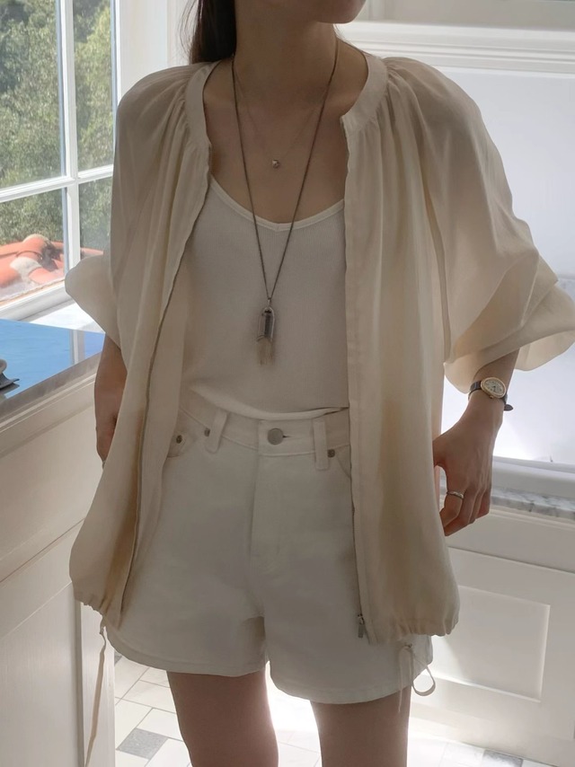 (予約) ounce / Shea Shirring jumper
