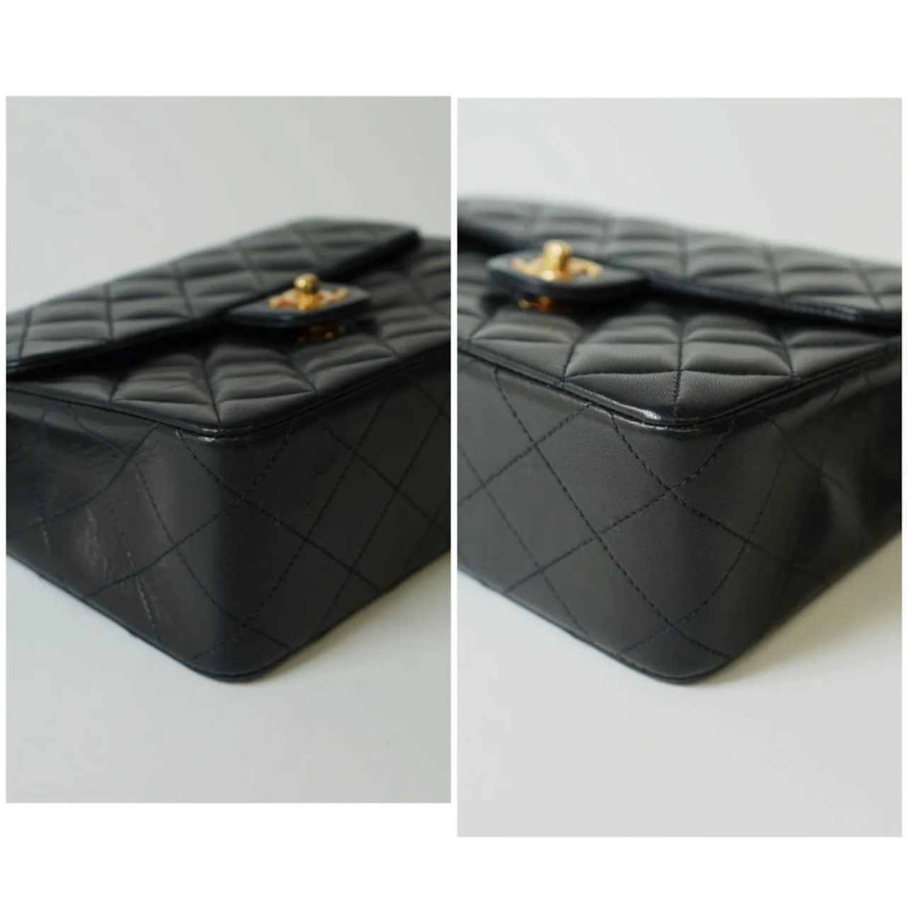 CHANEL シャネル ミニマトラッセ 20 ラムスキン シングルフラップ シングルチェーンバッグ ゴールド金具