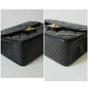CHANEL シャネル ミニマトラッセ 20 ラムスキン シングルフラップ シングルチェーンバッグ ゴールド金具