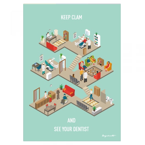  Dental clinic (isometric)　B2ポスター