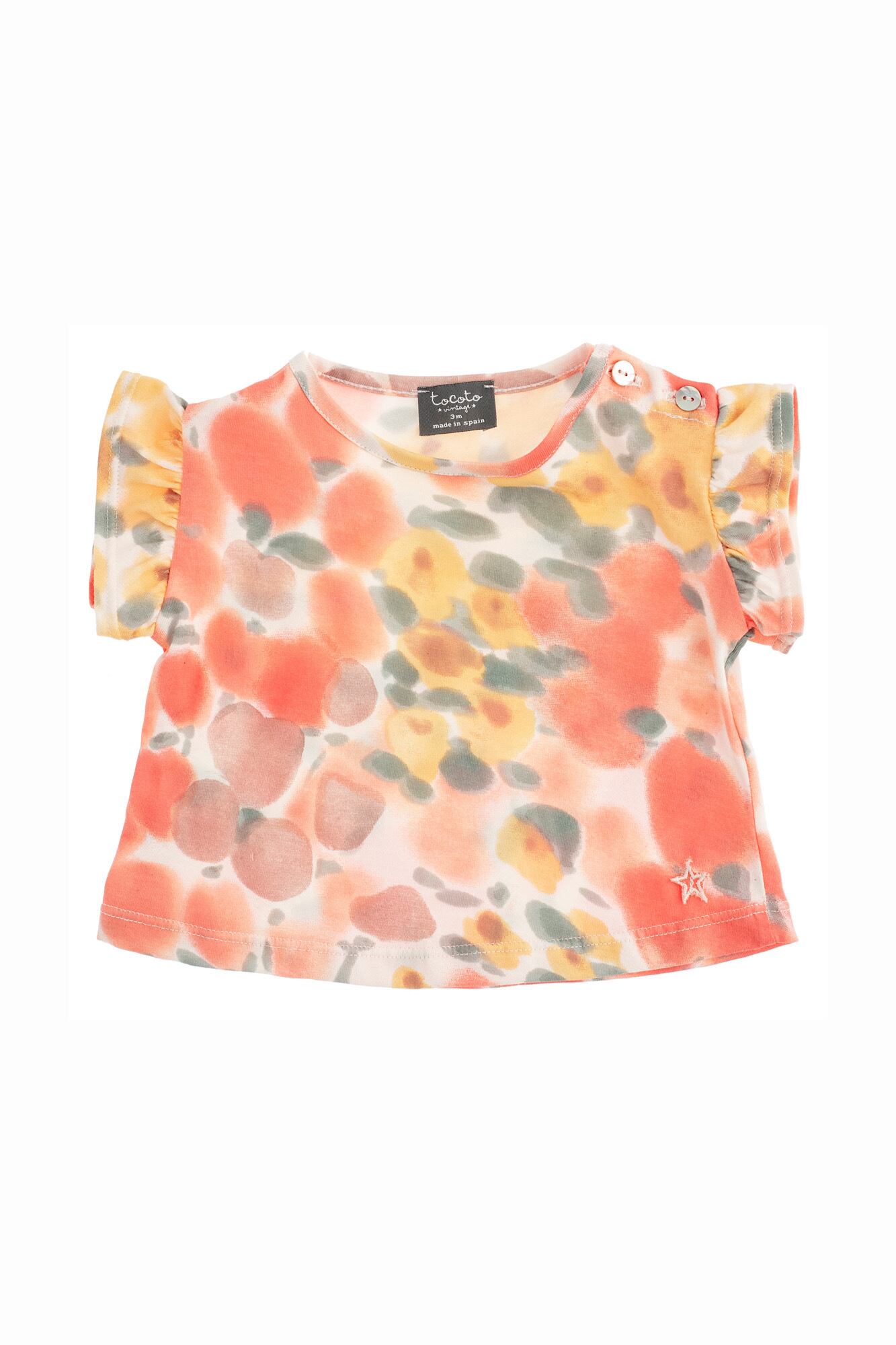 tocoto vintage FLOWER BABY T-SHIRT