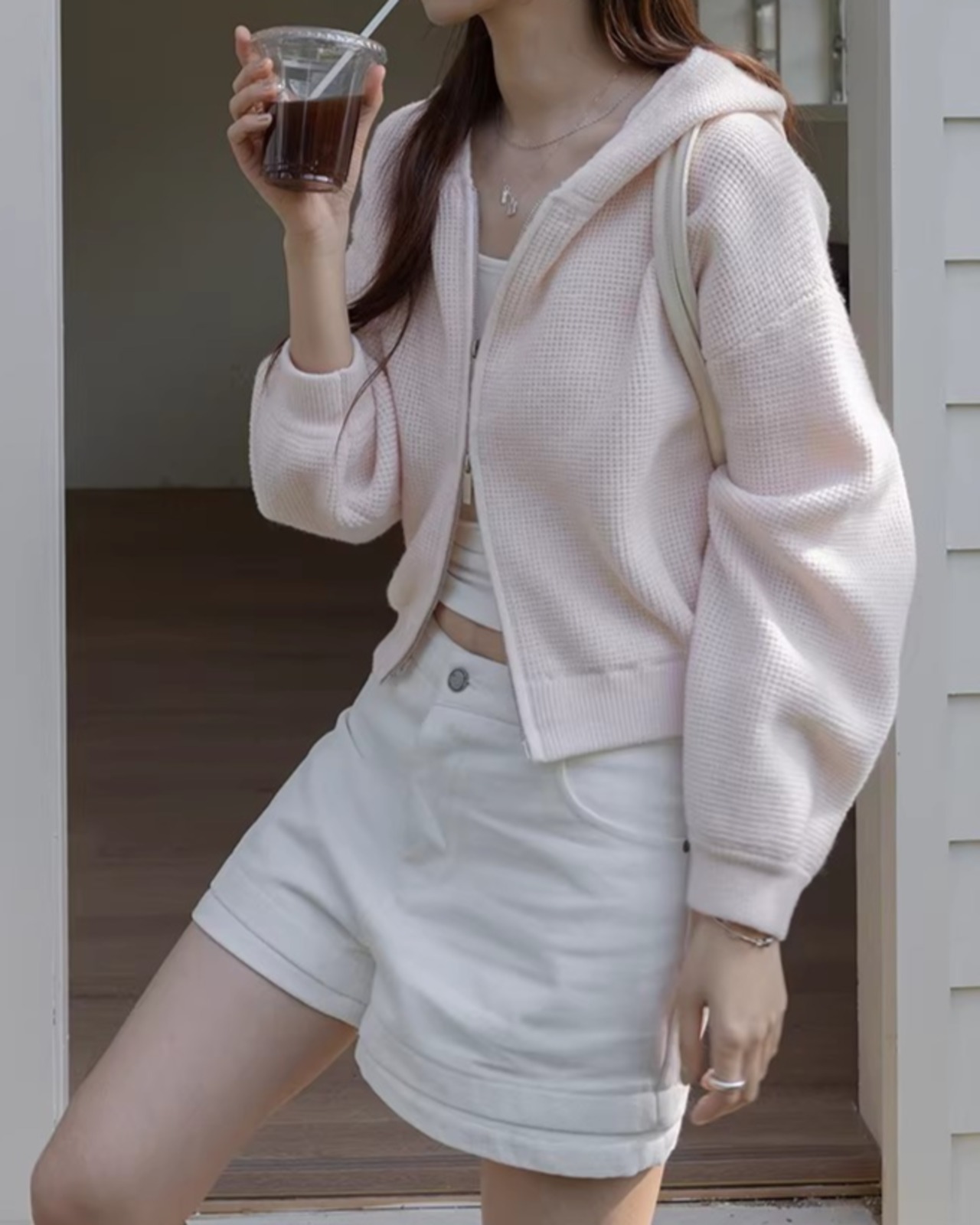 Long Sleeve Short Length Oversized Hoodie L0031