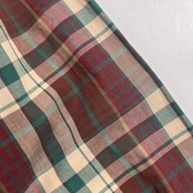 Mademoiselle NON NON マドモアゼルノンノン チェック 長袖 シャツ M /ボルドー グリーン系 レディース