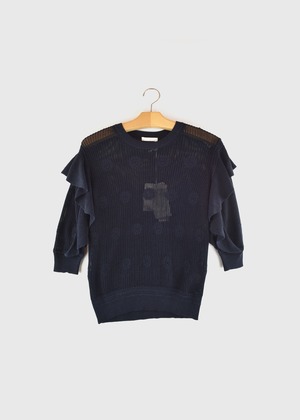 CHLOE｜L20A-CHL-KN01P "Openwork Knit" NAVY