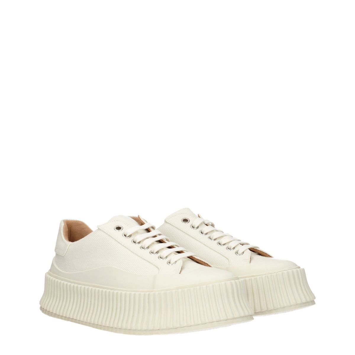 JIL SANDER ジルサンダー レディース スニーカー ファブリック ホワイト