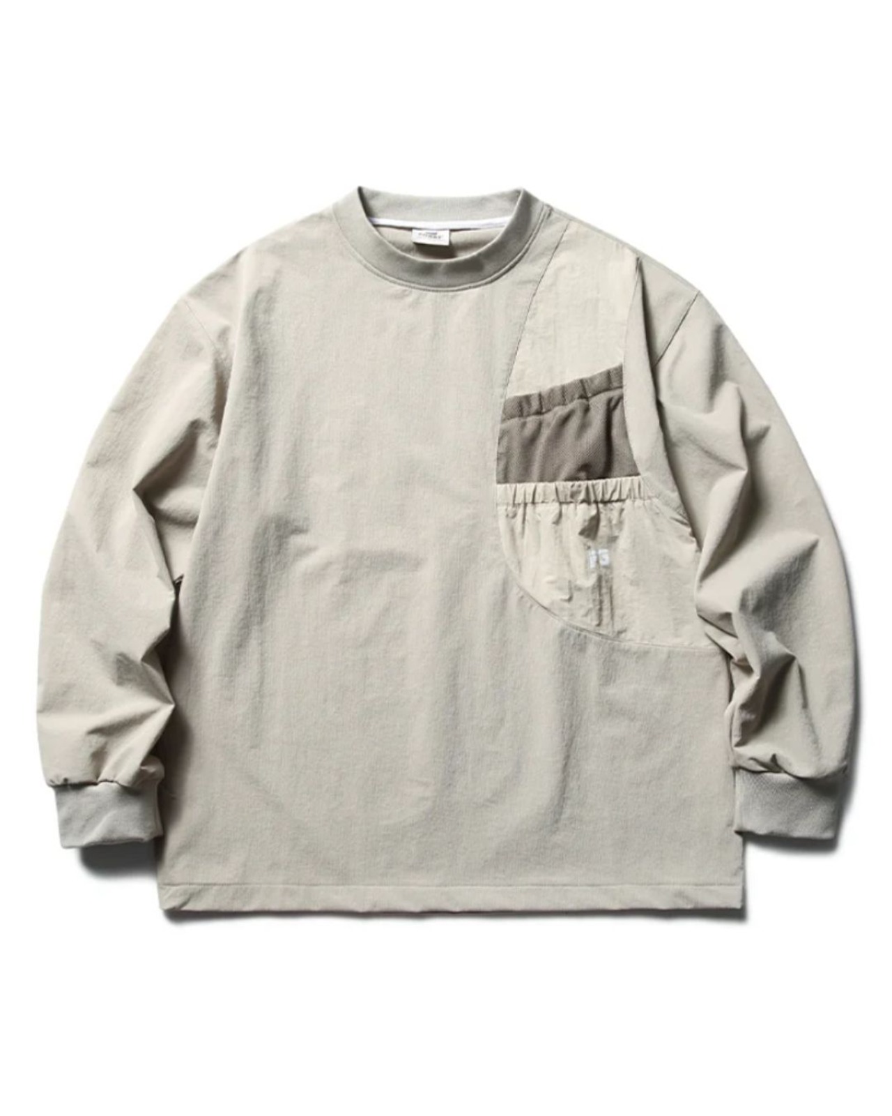 切り替えデザインマルチポケット長袖Tシャツ　S0697