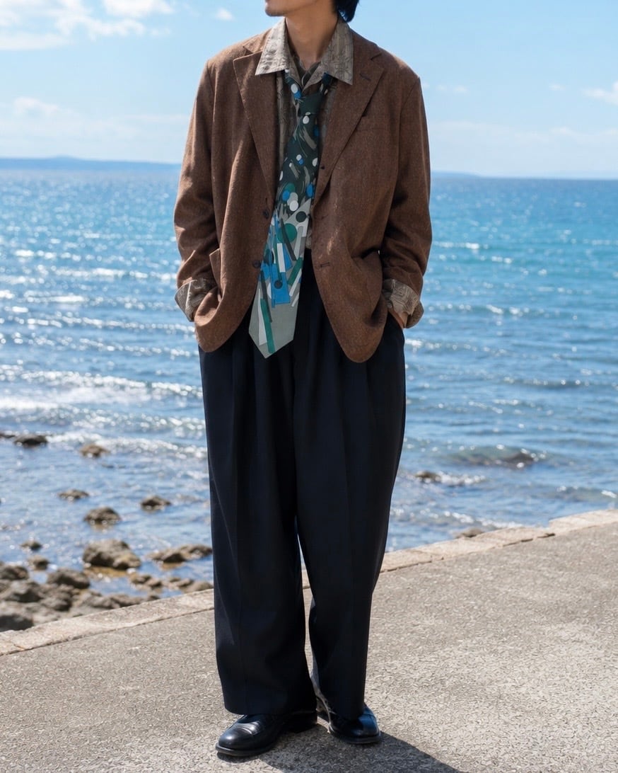 ” MESSAGERIE ” Pure Lino Linen 3B Tailored jacket (Made in Italy)
