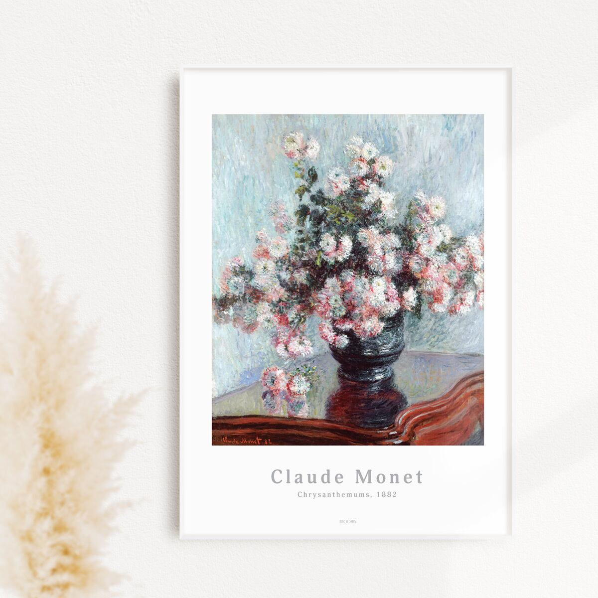 クロード モネ 菊 Ap151 アートポスター 植物 花 自然 おしゃれ 絵画ポスター 名画 静物画 クリサンセマム Broomin ブルームイン アートポスターのオンライン通販