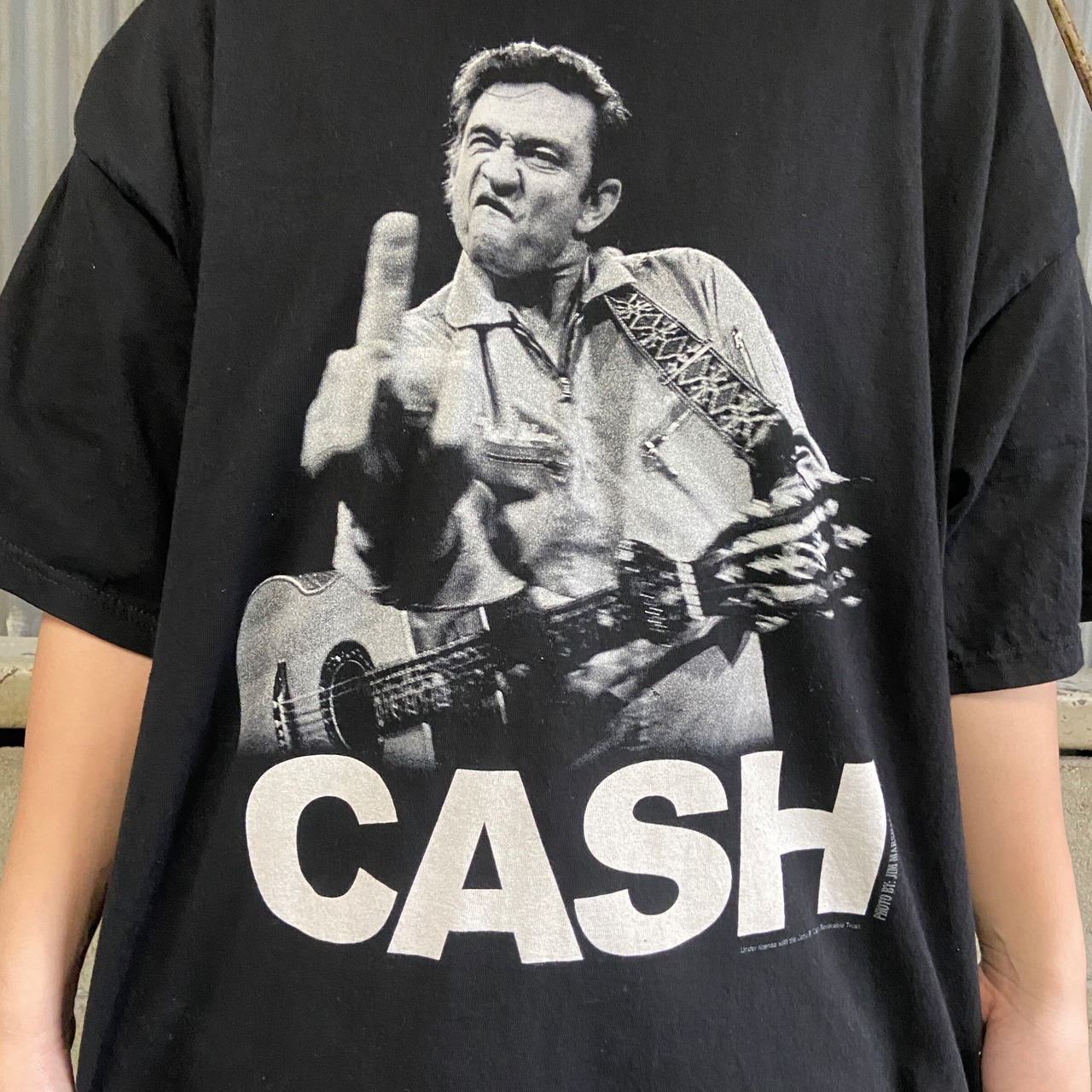 JOHNNY CASH ジョニー キャッシュ フォトプリント バンドTシャツ 