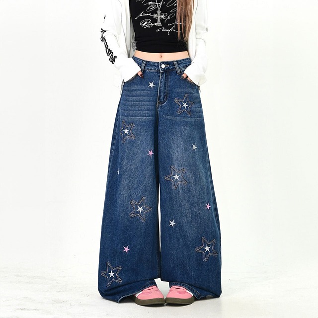 スターアソートデニムカーブパンツ
 2col   R01742