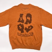 アンゴラ カシミヤ混 Castelbajac カステルバジャック キャラクター デザイン ニット セーター 3/くすみオレンジ系 メンズ ゴルフ