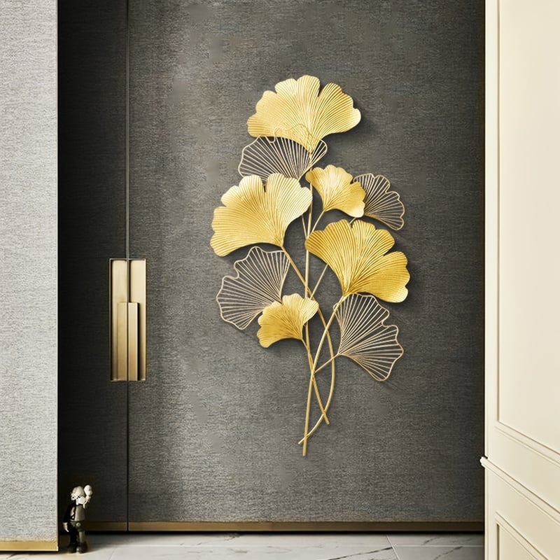 インテリア 壁掛け イチョウ 銀杏 葉 エレガント スリム おしゃれ