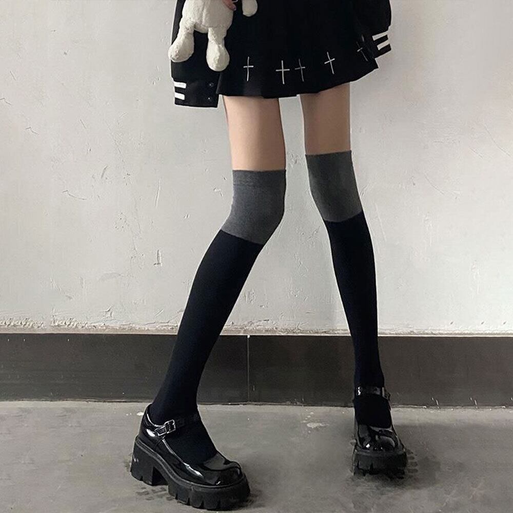 バイカラー ソックス レディース 秋冬 レッグウェア 防寒 韓国 大人 かわいい おしゃれ きれいめ ストレッチ 通勤 通学 ルームソックス 大人可愛い 大人女子