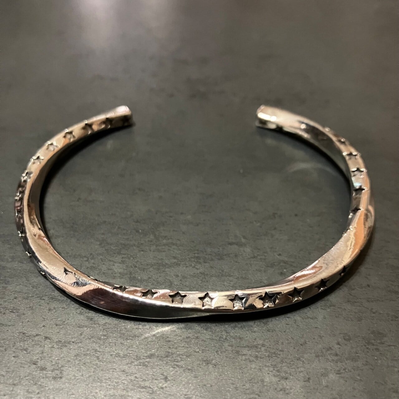 SILVER925 BLACK LINE DESIGN BANGLE/シルバー/ブレスレット/バングル 