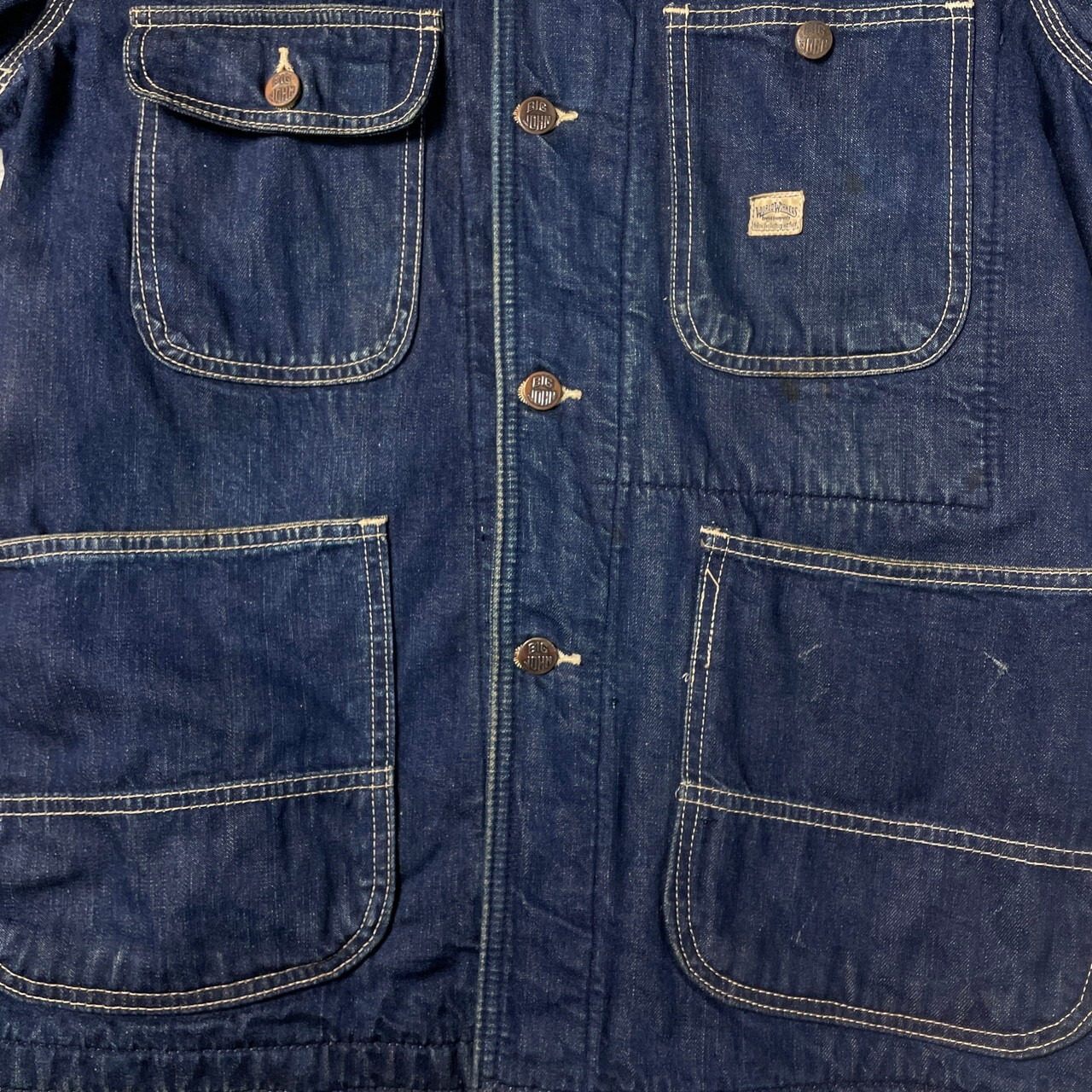 70年代 BIG JOHN WORLD WORKERS ビッグジョン カバーオール メンズM 