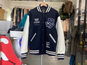 AFTER BASE × WASTED YOUTH VARSITY JACKET NAVY XL 72589 | BRAND 