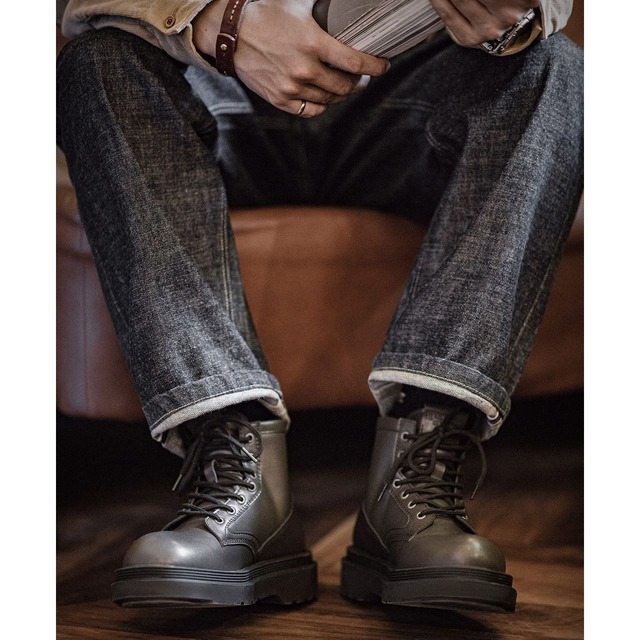 レトロ厚底ブーツ 224719