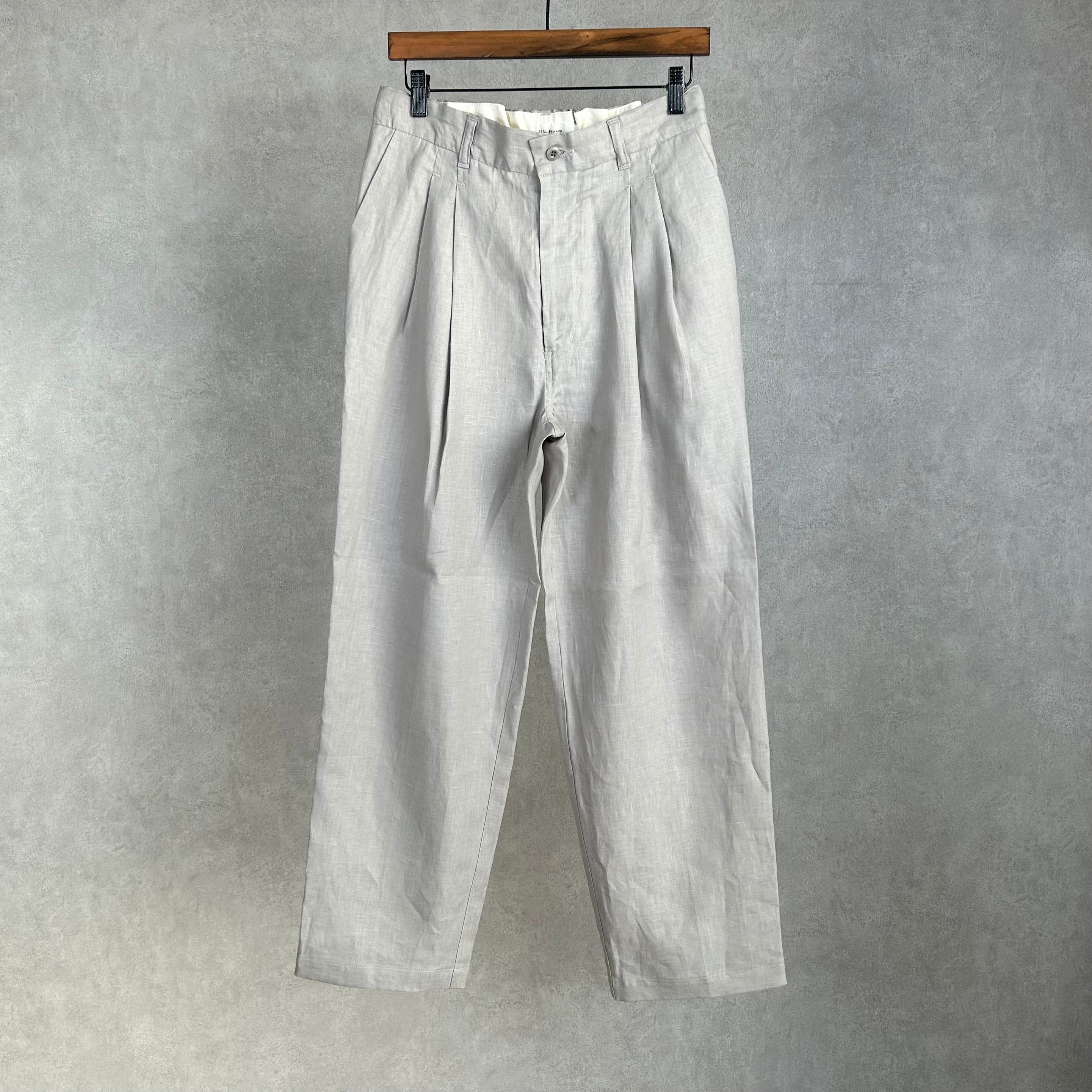 26SS》【STILL BY HAND】LINEN EASY SLACKS スティル バイ ハンド