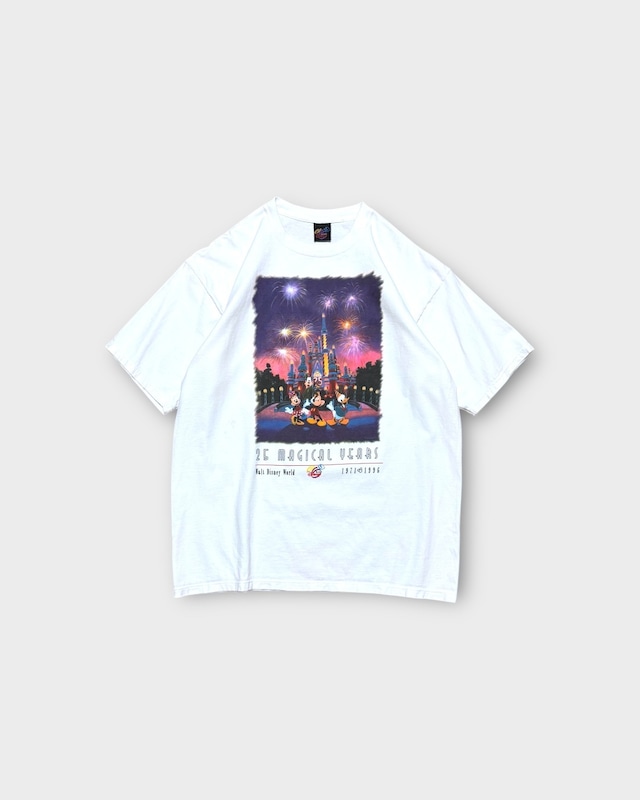 【VINTAGE】1990’s “Disney” Walt Disney World 25 Magical Years Print T-Shirt MADE IN USA