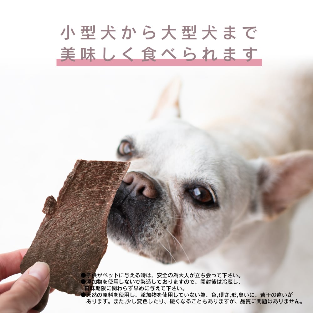 エゾ鹿スライスジャーキー 北海道 国産 犬 猫 兼用 おやつ 鹿肉