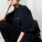 Black relaxed style T-shirt (ME347)