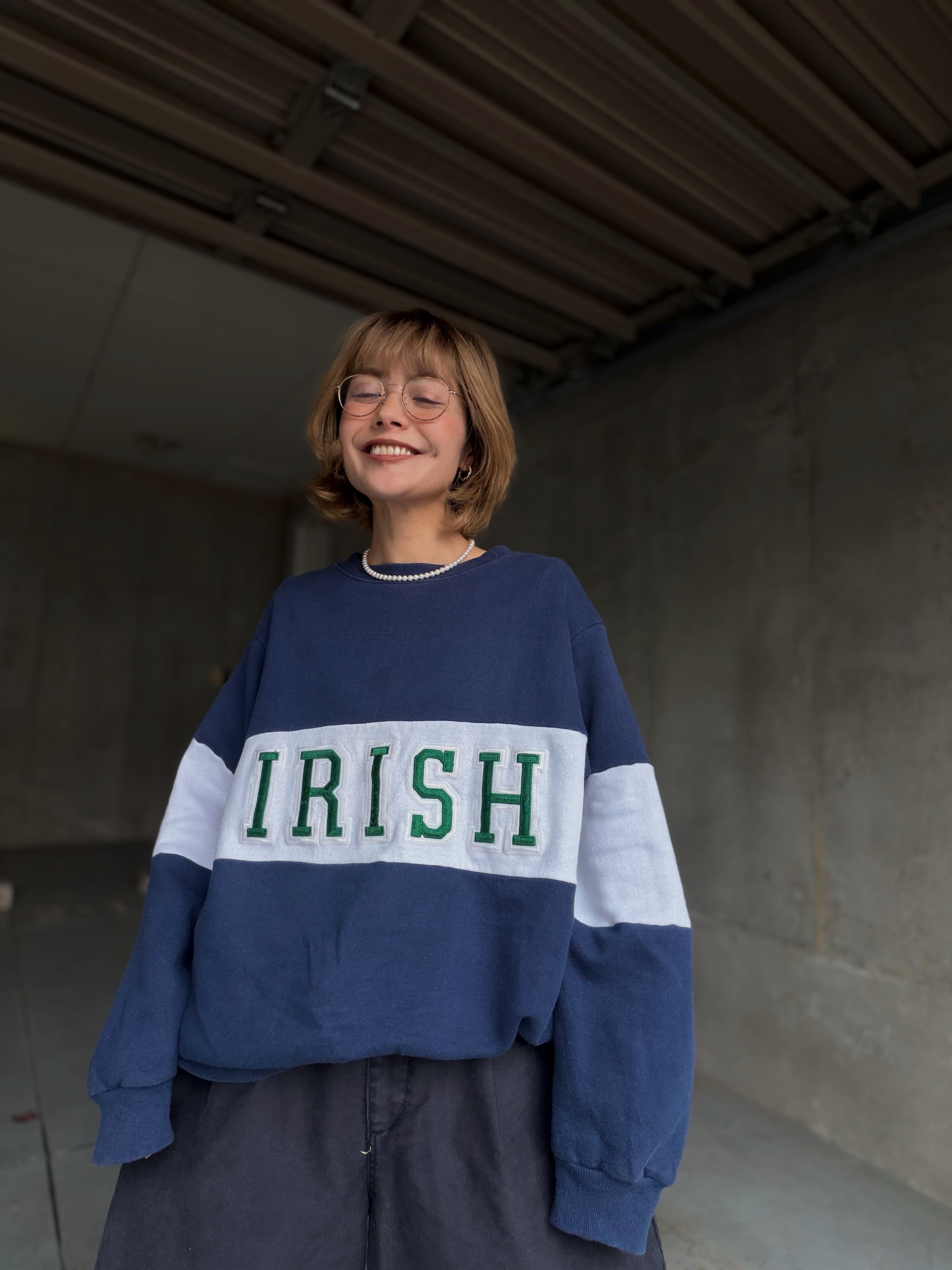 (CS2231)80’s Champion “IRISH” sweat made in USA