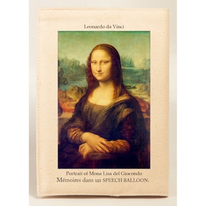 レオナルド・ダ・ヴィンチ Leonardo da Vinciのスピーチバルーンブックカバー　