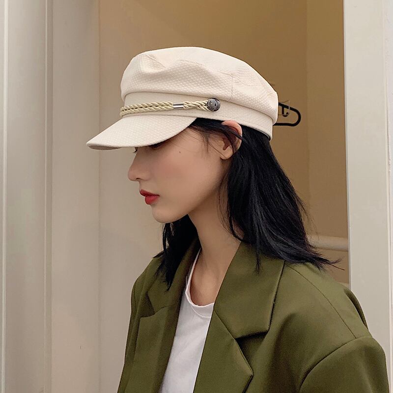 サマースタンダードネイビー レトロ 帽子 夏物 ベレット ヘアアクセサリー ブラック・アイド・ピーズ11050929518