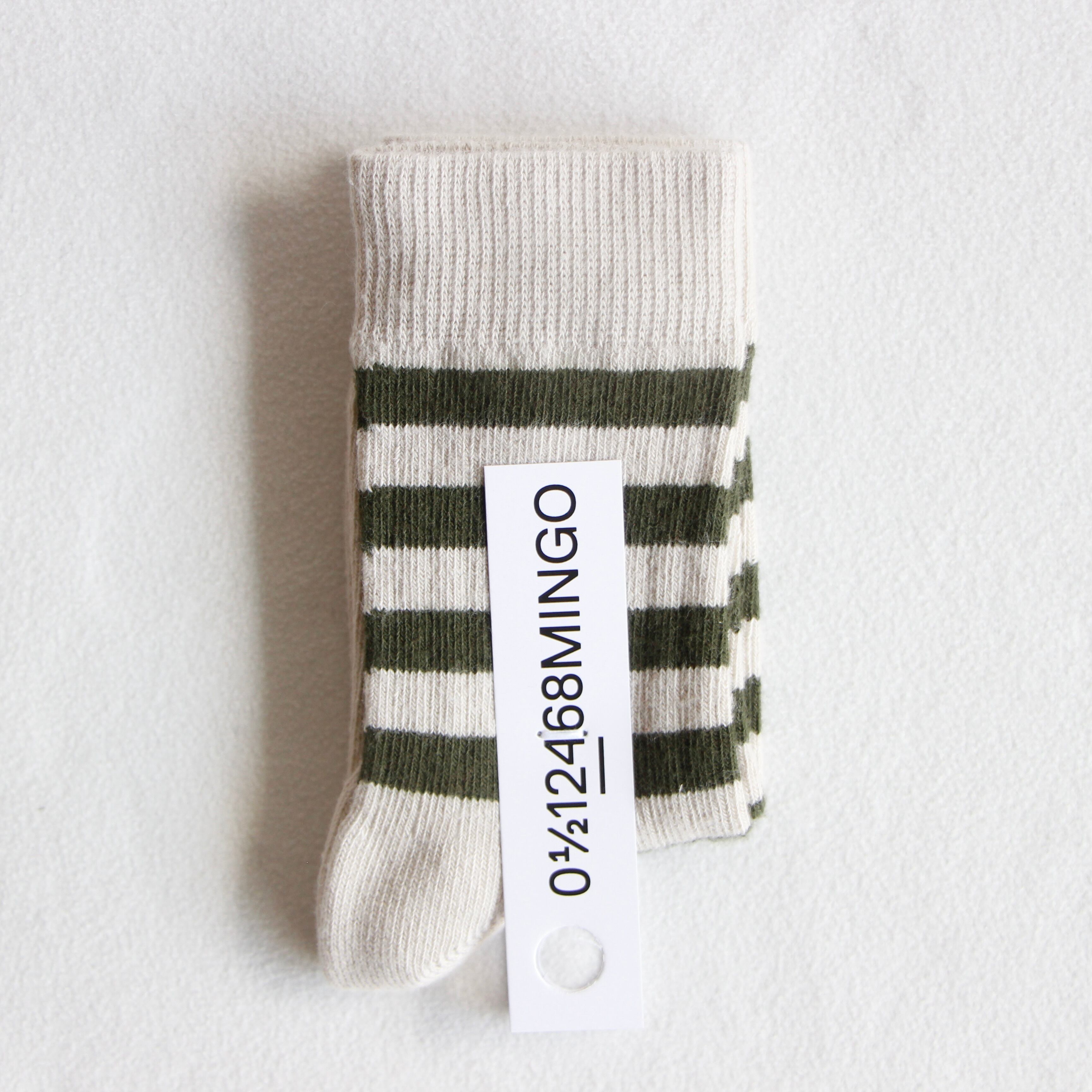《MINGO. 2022SS》Socks / Stripe Avocado
