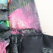 パーティドレス ワンピース ドレス 演奏会 カラードレス 発表会 パーティ Da Vistosa ドニャヴィストーサ 黒 紫 ピンク 緑 フリル レース 花柄 ブラック系 ピンク系 グリーン系 デザイン 華やか フェミニン 結婚式 ステージ衣装 おしゃれ レディース