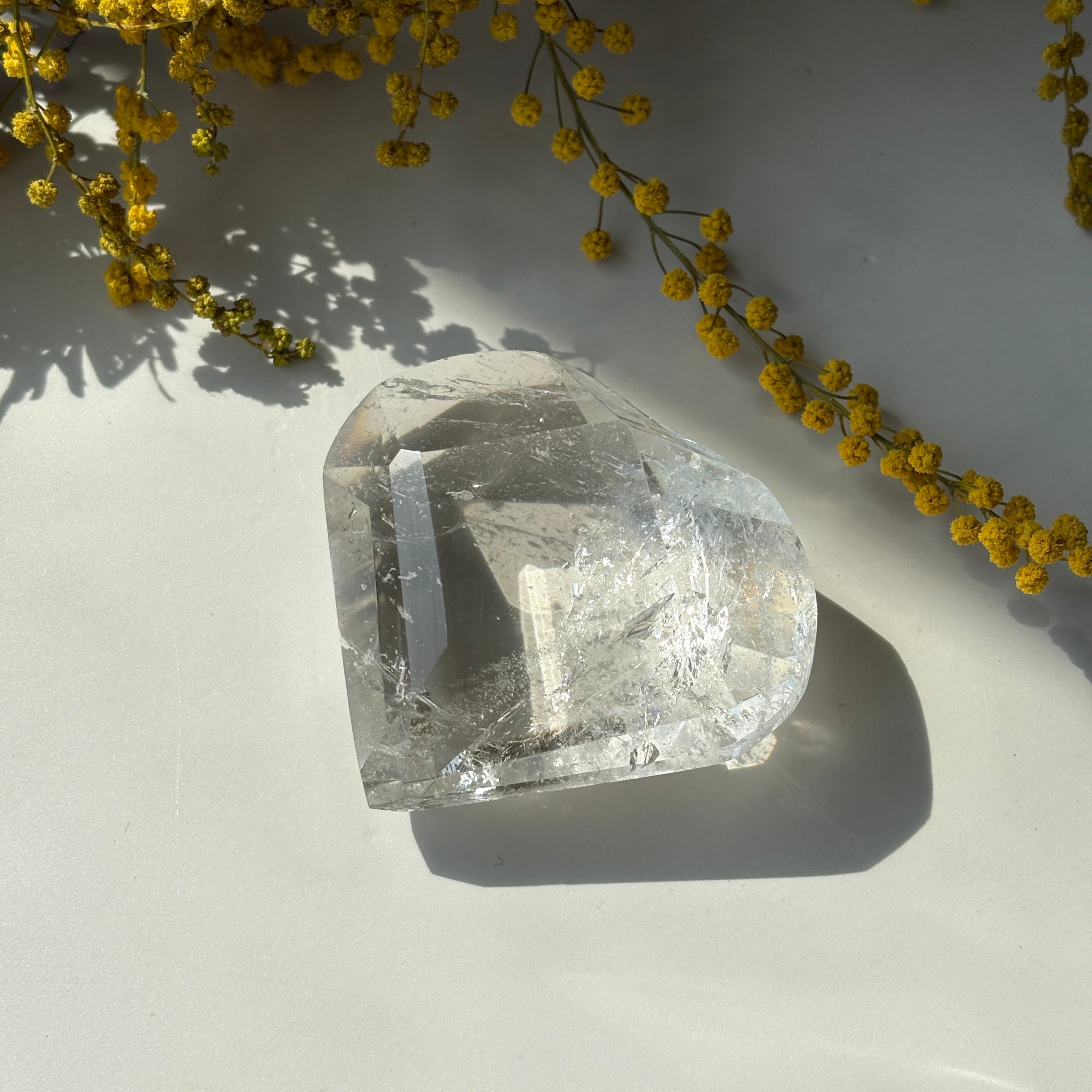 トカンティンス州産 レムリアンシードクリスタル 水晶 ハート ② 虹