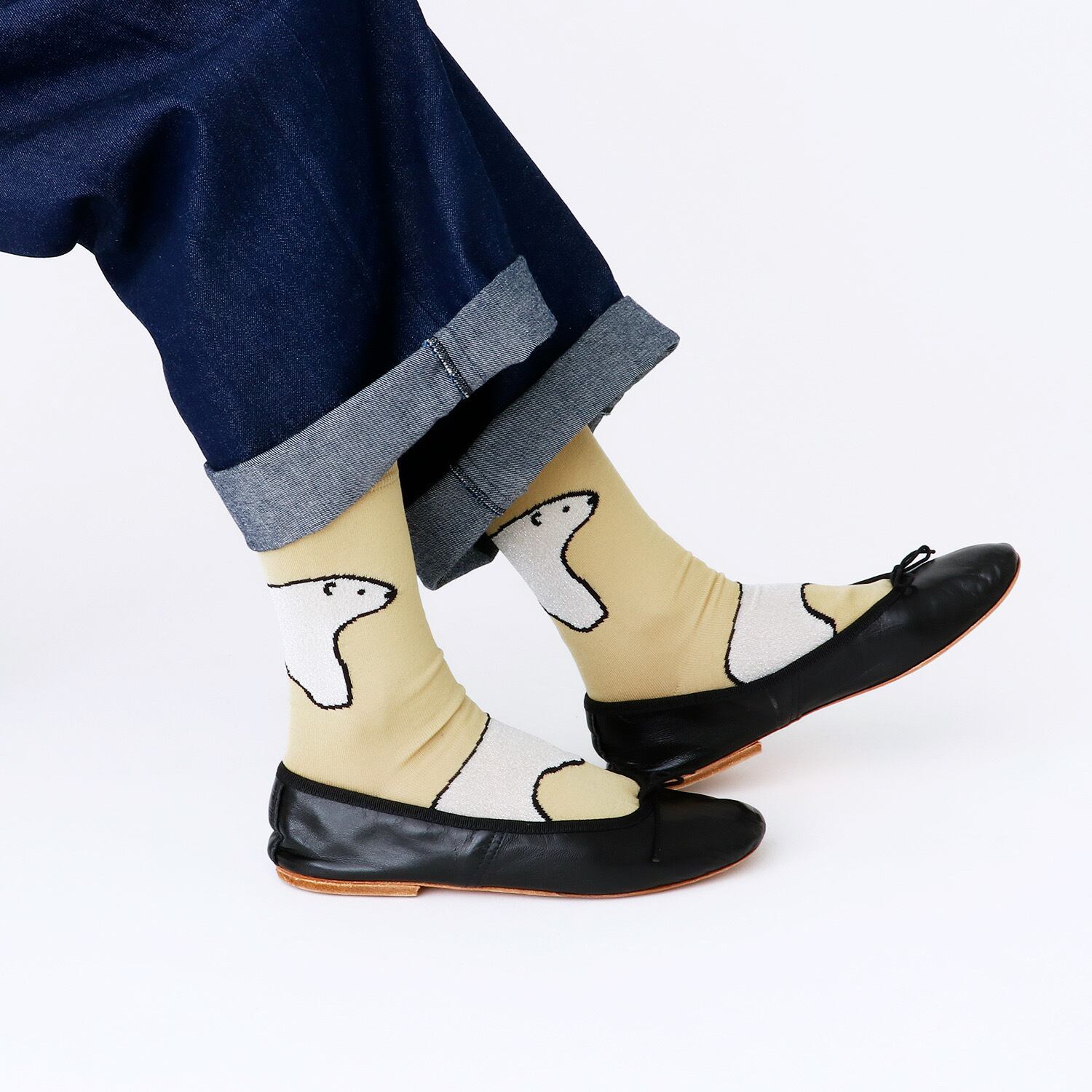 French Bull しろくまソックス