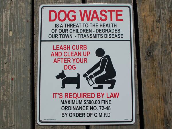 プラスチックサインボード Lサイズ【犬の後始末を】アメリカン雑貨 ガレージ 看板 インテリア