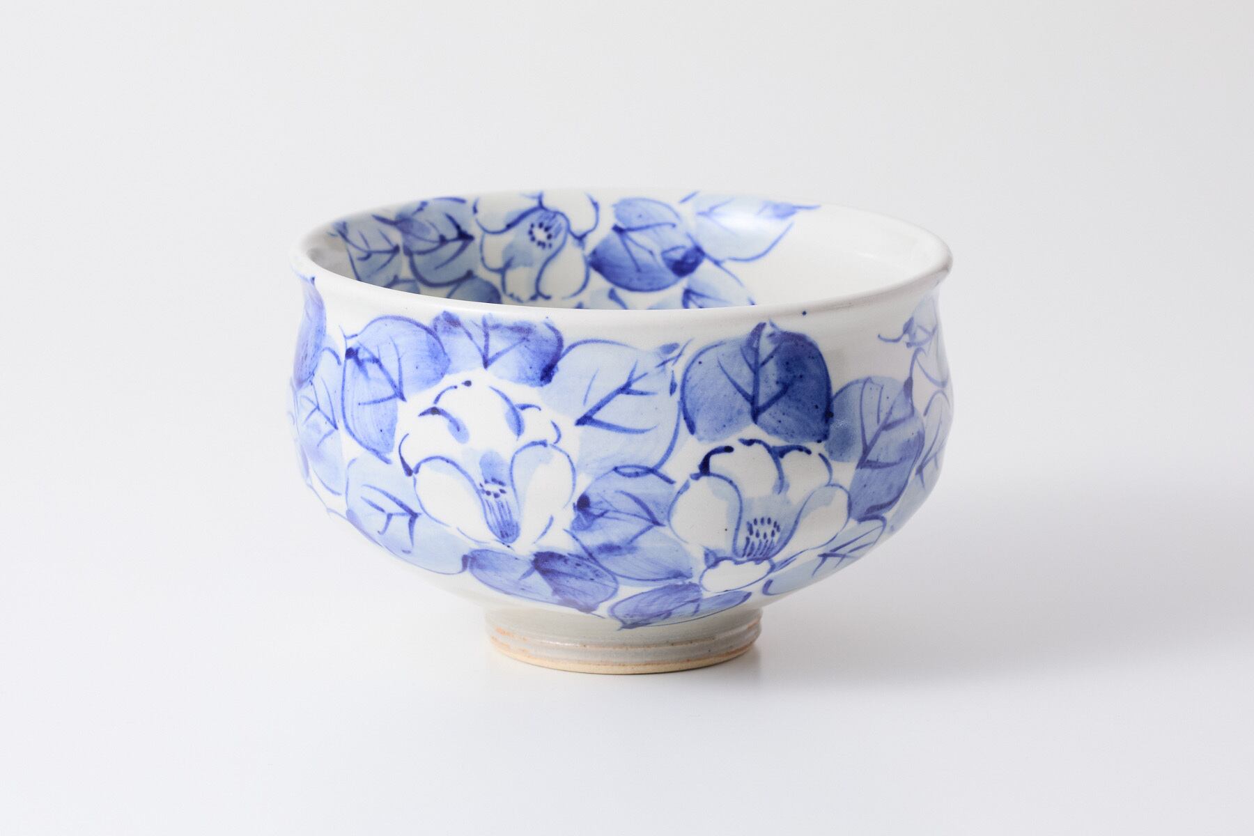 抹茶碗 藍椿