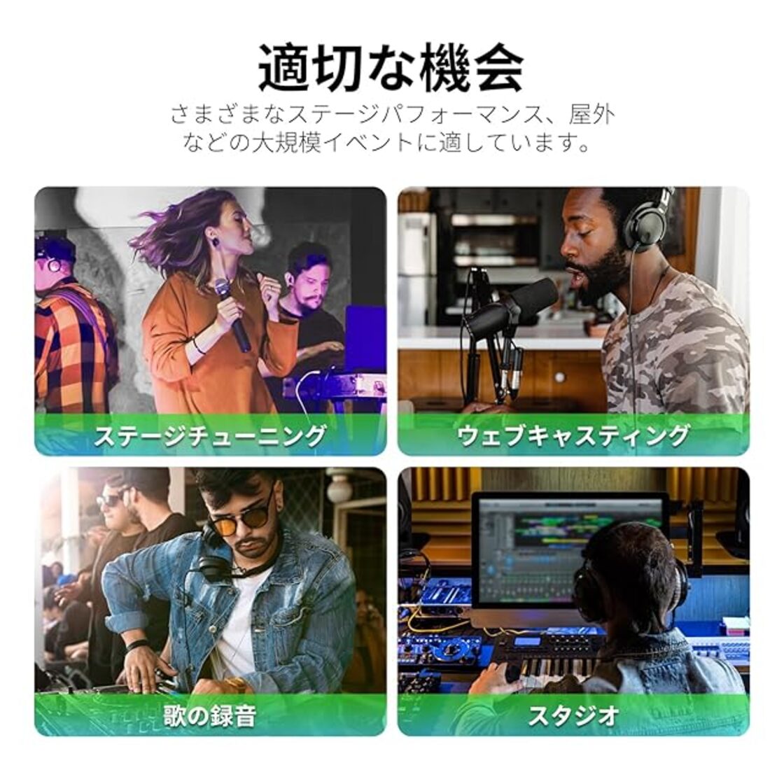 XTUGA KPミキサー、16ビットDSP効果USBオーディオインタフェース効果+ 