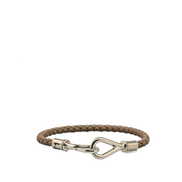 エルメス ジャンボブレス ブレスレット エトゥープ グレージュ レザー レディース HERMES 【中古】