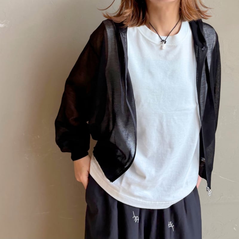 【 CLOCHE 】 シアーニットジップフーディ