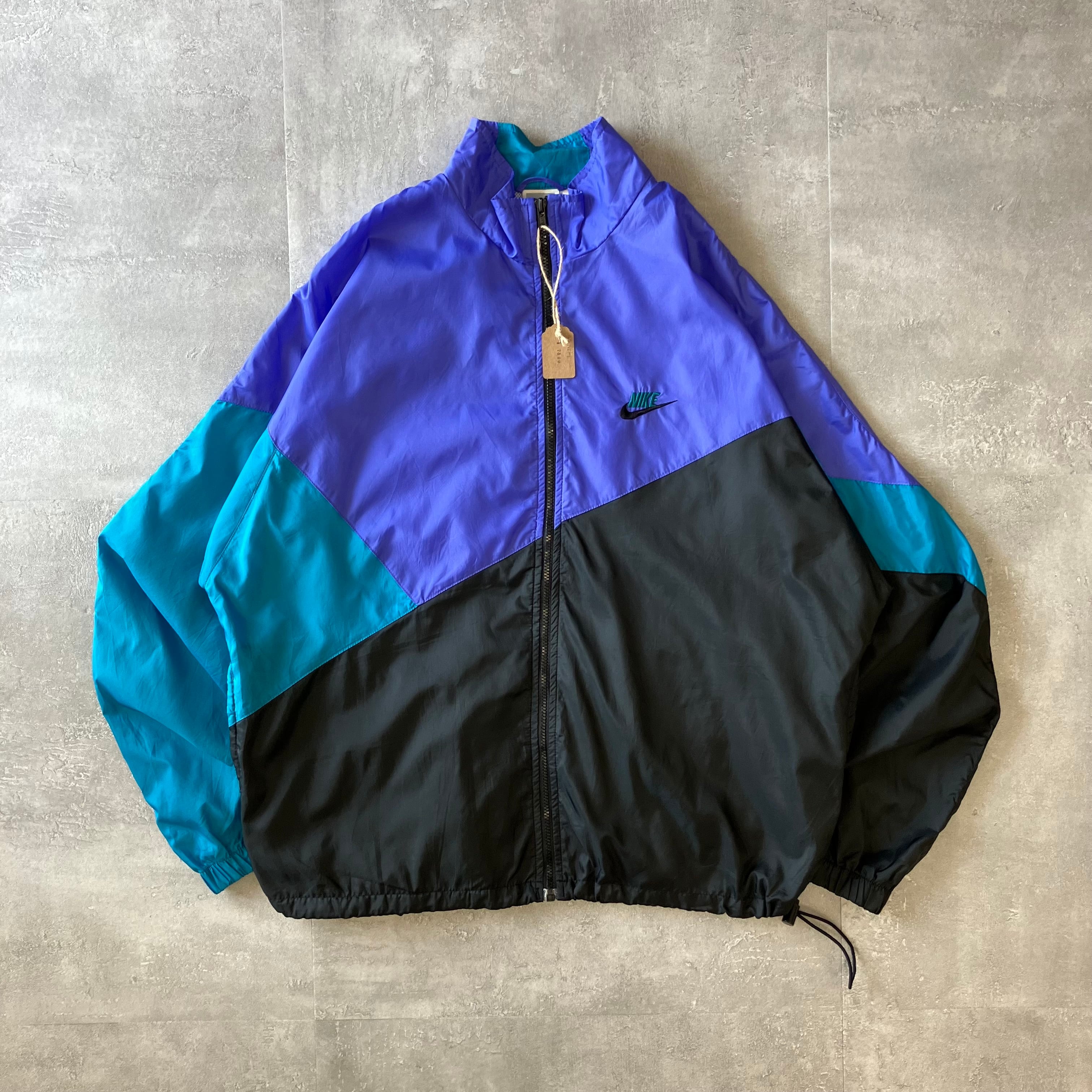 NIKE 90s ナイロンジャケット マルチカラー L 薄手 No.2061