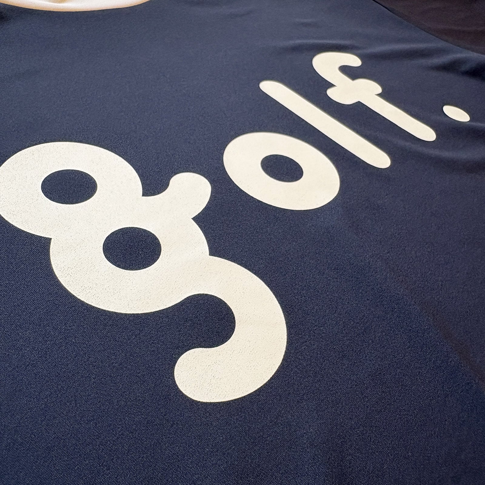 LOGO PRINT MOCK NECK SHIRT - DARK NAVY / WHITE - | 8G SHOOT WEBSTORE