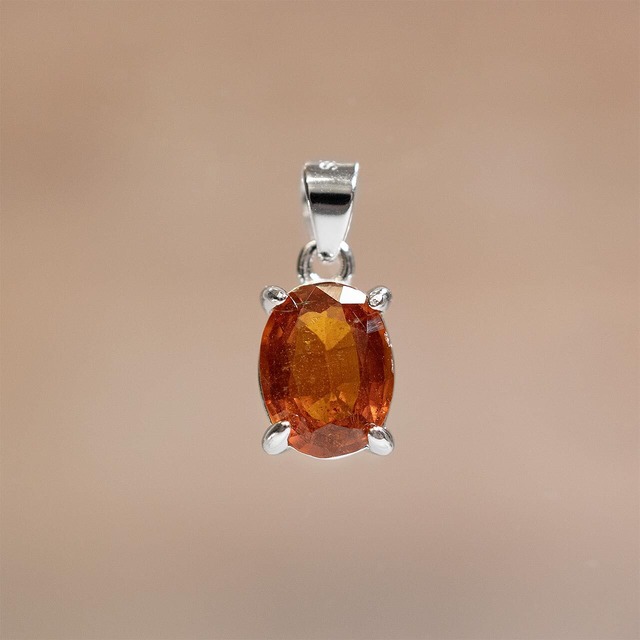 オレンジカイヤナイト・ペンダントトップ☆silver925
