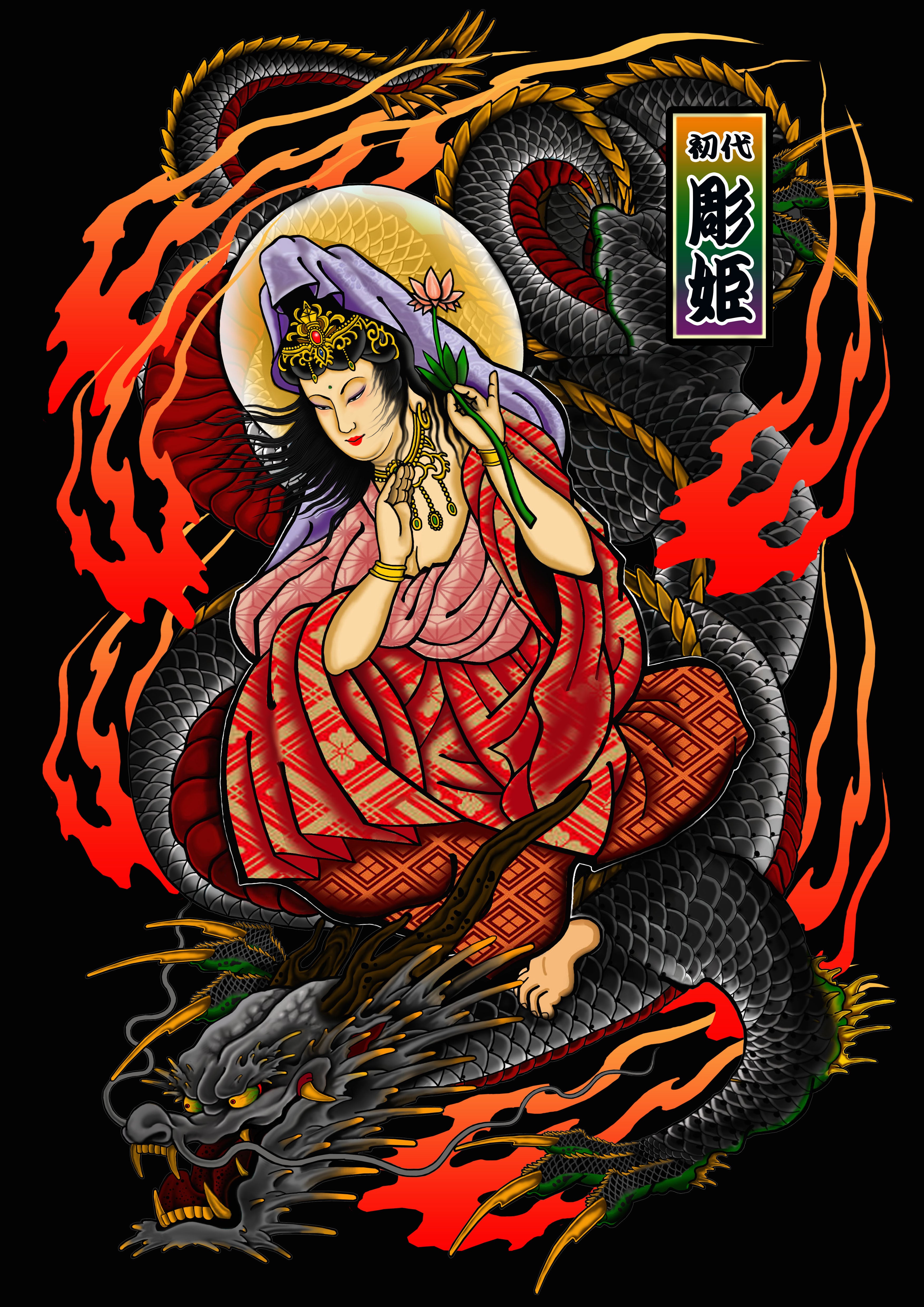 騎龍観音画1枚 | Pay ID