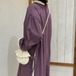 3色／サイドリボンドッキングワンピ ・12643