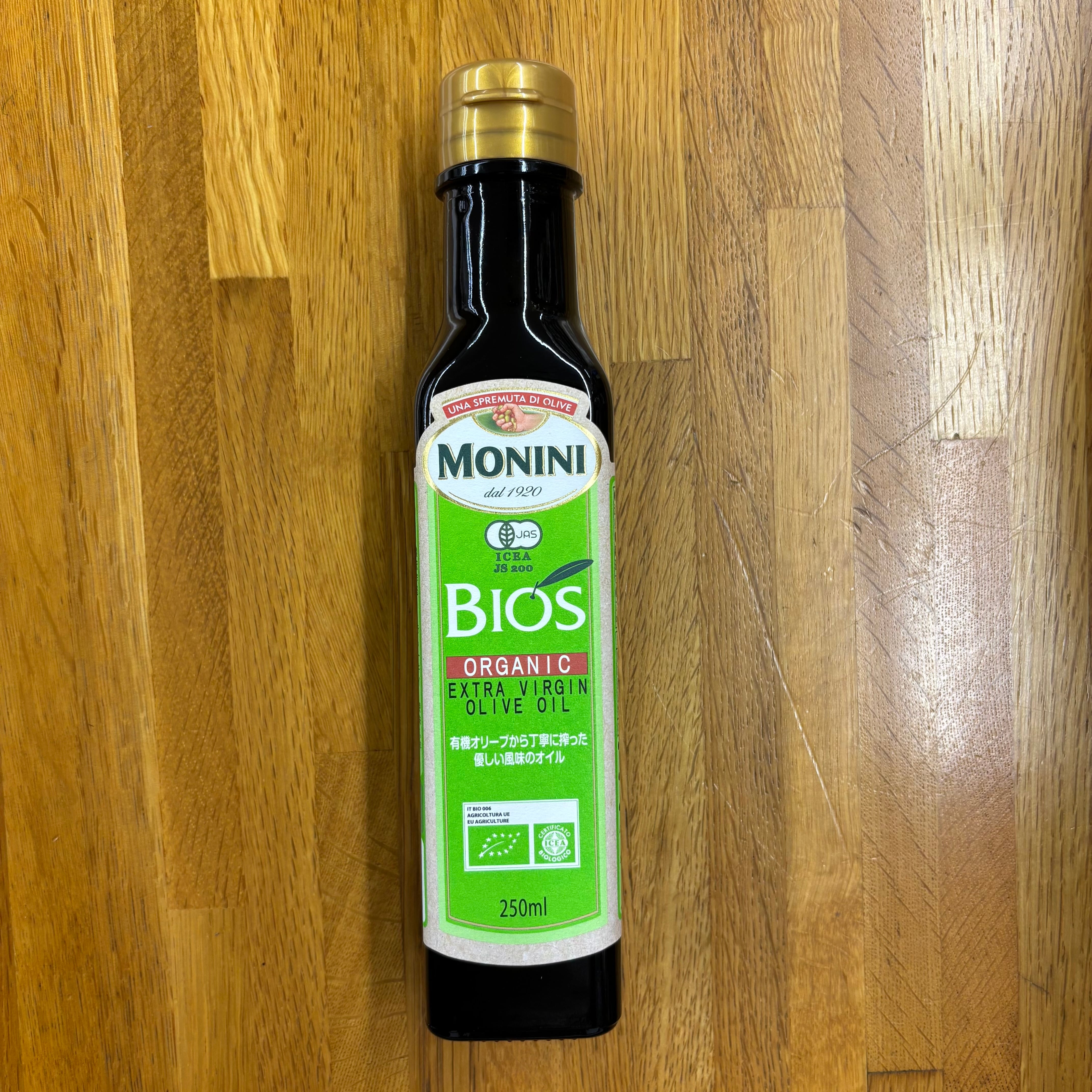 モニーニ オーガニックエキストラバージンオリーブオイルBIOS 229g