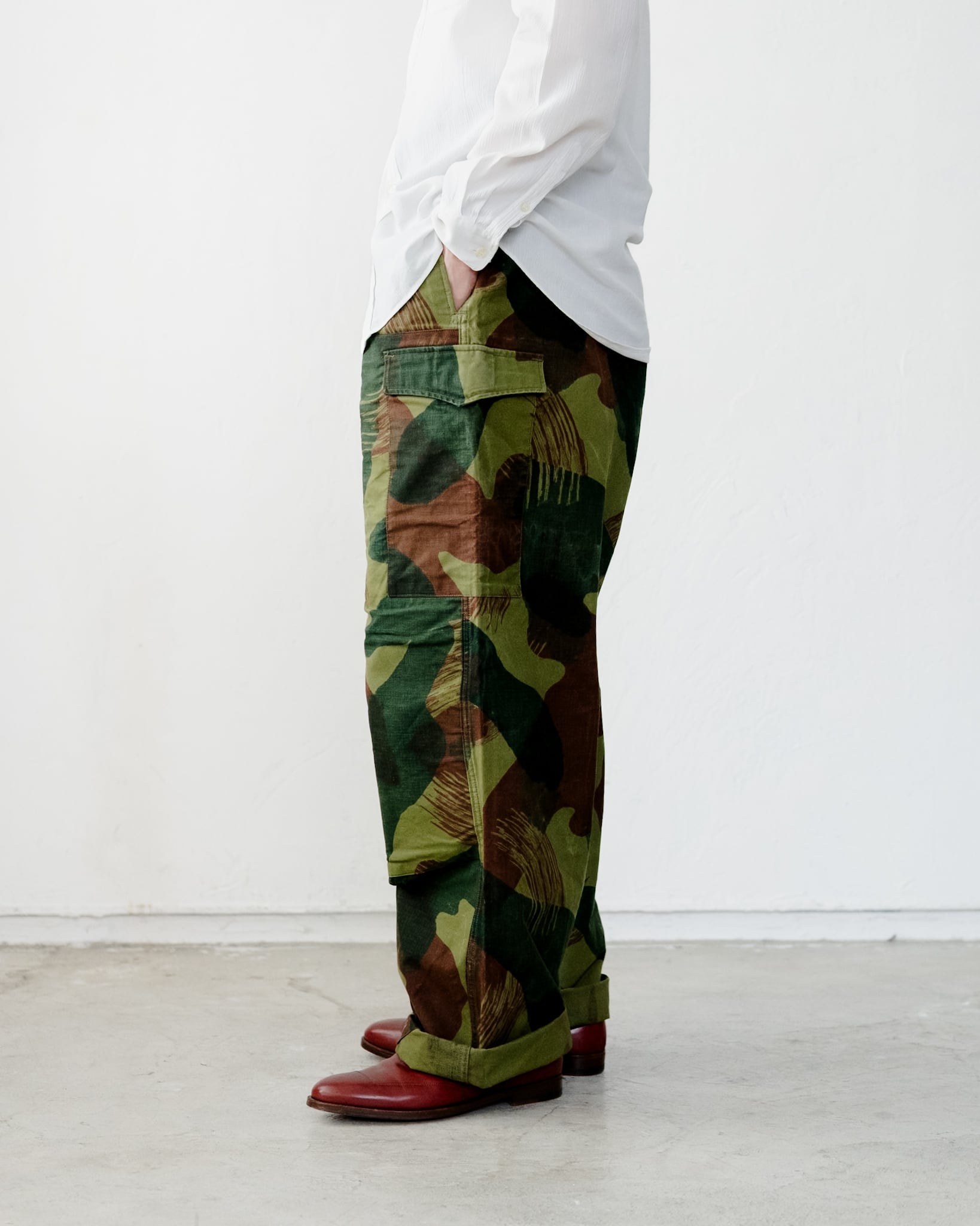 パンツ Belgian army brushstroke camo trousers 1956's] 