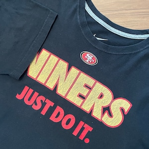 【NIKE】NFL San Francisco 49ers Tシャツ アメフト XL ロゴ プリント ナイキ スウッシュ us古着 アメリカ古着