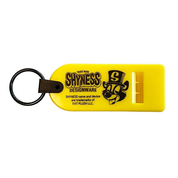 キーホルダー・アクリルキーホルダー SHYNESS WHISTLE KEY RING SHYNESS】ホイッスル キーリング ☆ | アメリカン雑貨 プラウドワークス