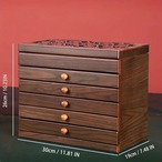 ジュエリーボックス 大容量 木製 レトロ エレガント シンプル 優雅 ブレスレット イヤリング ネックレス リング 耳飾り 指輪 高級 プレゼント