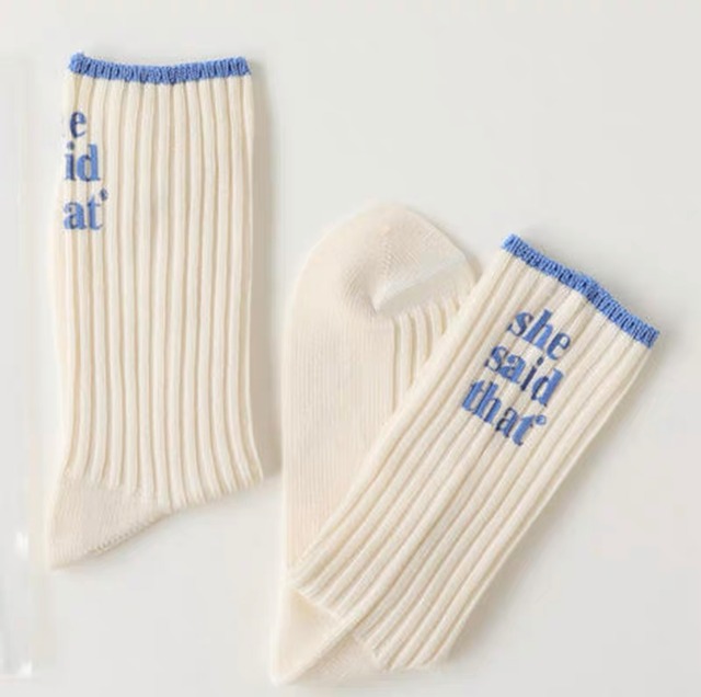 【予約品】 she said thatソックス