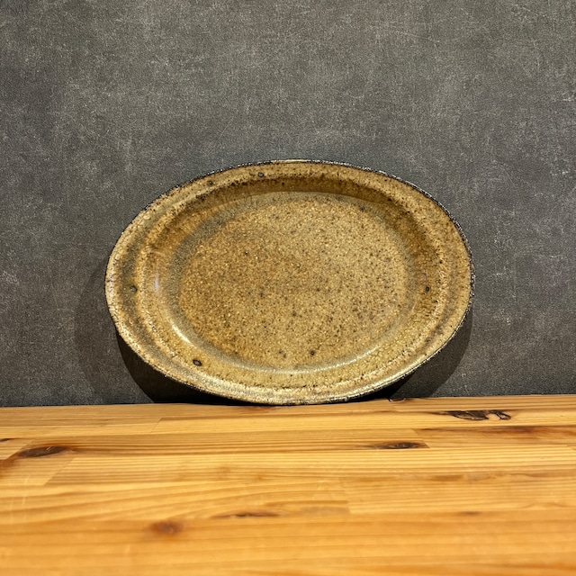 森山陶器 タネ皿 小　薄鉄釉
