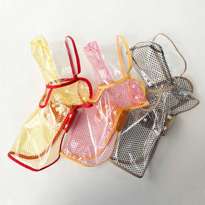 ドッド柄雨具3color／grooming dog Maple